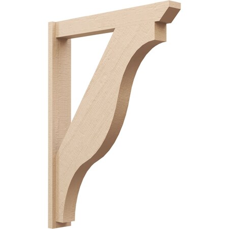 Ekena Millwork 5 1/2-in W x 34-in D x 46-in H Funston Slat Rough Cedar Woodgrain TimberThane Outlooker, Primed Tan OUTUR055X34X46FST24RCPR